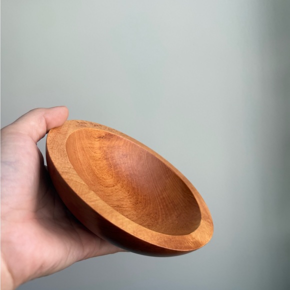 1 Vintage Trinket Dish Salad Bowl 60s Baribocraft Canada Maple Wood - Picture 14 of 16